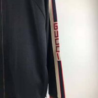 Gucci Men Technical Jersey Jacket-Black (1)