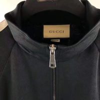 Gucci Men Technical Jersey Jacket-Black (1)