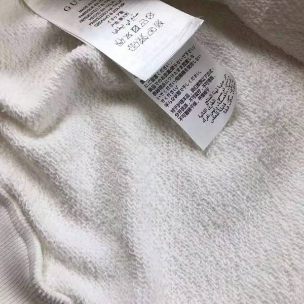 Gucci Women Oversize Sweatshirt with Gucci Tennis in 100% Cotton-White (10)