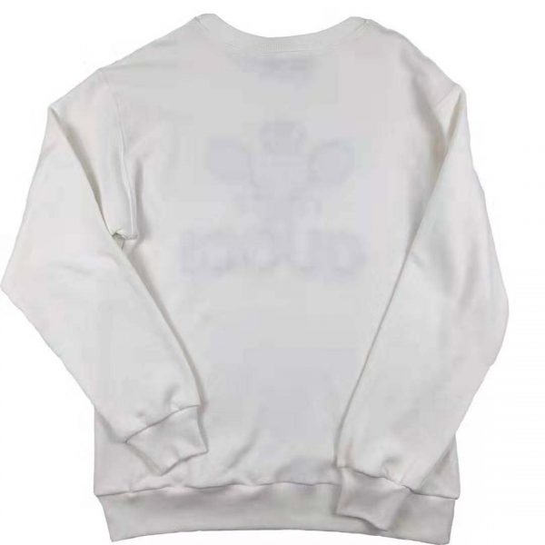 Gucci Women Oversize Sweatshirt with Gucci Tennis in 100% Cotton-White (6)