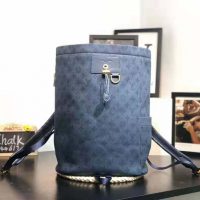 Louis Vuitton LV Men Chalk Backpack in Monogram Denim-Blue (1)