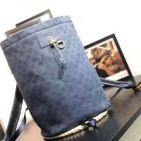 Louis Vuitton LV Men Chalk Backpack in Monogram Denim-Blue (1)