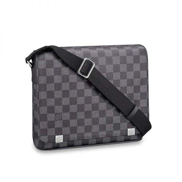 Louis Vuitton LV Men District PM Messenger Bag in Monogram Canvas-Grey (1)