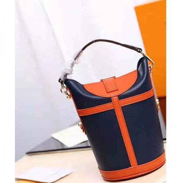 Louis Vuitton LV Men Duffle Bag Handbag in Smooth Calfskin Leather-Brown (5)