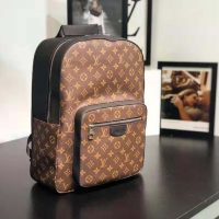 Louis Vuitton LV Men Josh Backpack in Monogram Macassar-Brown (1)