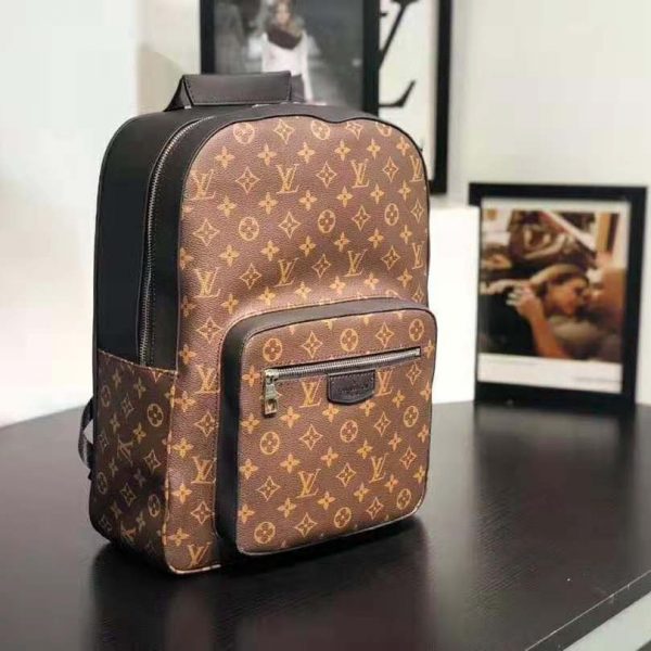 Louis Vuitton LV Men Josh Backpack in Monogram Macassar-Brown (2)