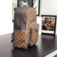 Louis Vuitton LV Men Josh Backpack in Monogram Macassar-Brown (1)