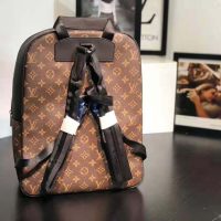Louis Vuitton LV Men Josh Backpack in Monogram Macassar-Brown (1)