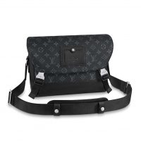 Louis Vuitton LV Men Messenger PM Voyager in Monogram Eclipse Canvas-Grey (1)