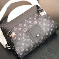 Louis Vuitton LV Men Messenger PM Voyager in Monogram Eclipse Canvas-Grey (1)