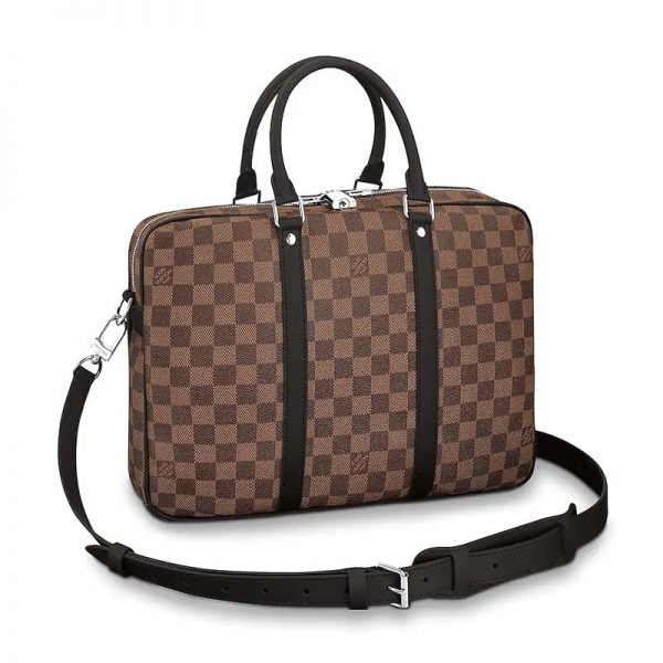 Louis Vuitton LV Men Porte-Documents Voyage PM in Monogram Macassar Canvas-C (1)