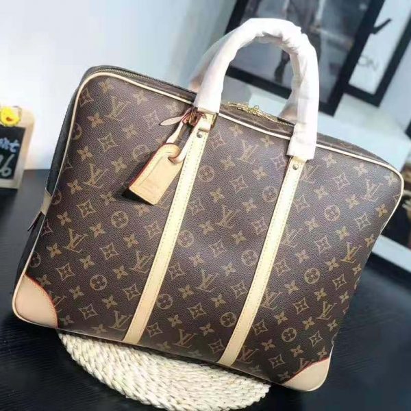 Louis Vuitton LV Men Porte-Documents Voyage in Monogram Canvas-Brown (3)