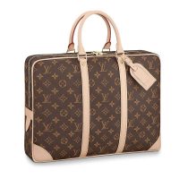 Louis Vuitton LV Men Porte-Documents Voyage in Monogram Canvas-Sandy (1)