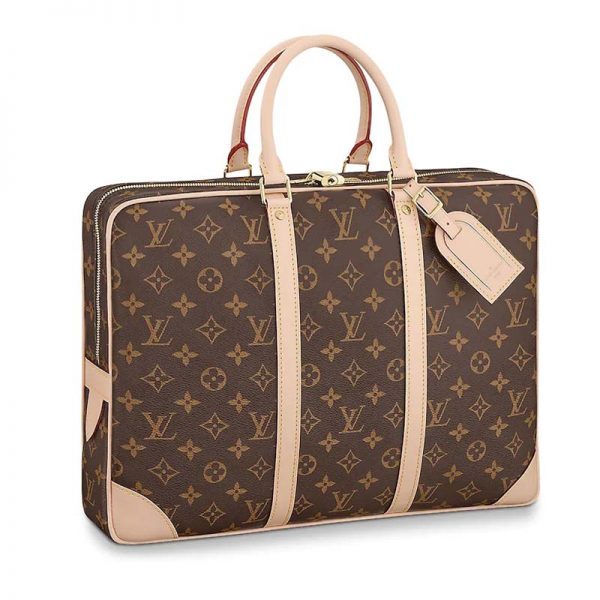 Louis Vuitton LV Men Porte-Documents Voyage in Monogram Canvas-Sandy (1)