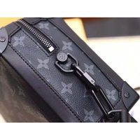 Louis Vuitton LV Men Soft Trunk Soft-Sided Messenger Bag in Monogram Eclipse Canvas-Grey (1)