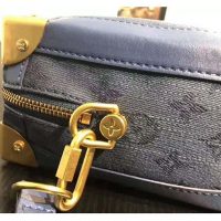 Louis Vuitton LV Men Soft Trunk in Denim Fabric and Monogram-Blue (1)