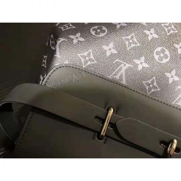 Louis Vuitton LV Men Steamer Backpack in Monogram Eclipse Canvas-Grey (7)