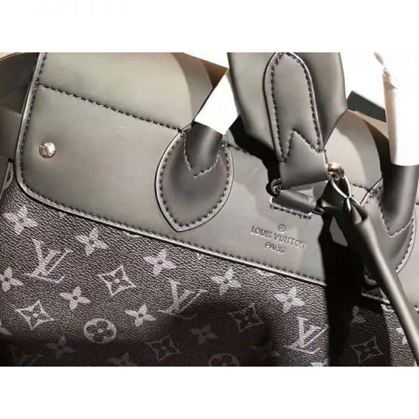 Louis Vuitton LV Men Steamer Backpack in Monogram Eclipse Canvas-Grey (8)