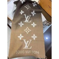 Louis Vuitton LV Unisex Reykjavik Gradient Cashmere Scarf Oversized Monogram Flower Initial pattern-Sandy