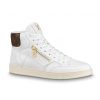 Louis Vuitton LV Unisex Rivoli Sneaker Boot Shoes-White