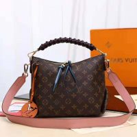 Louis Vuitton LV Women Beaubourg Hobo Mini Handbag in Monogram Canvas-Brown (9)