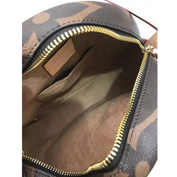 Louis Vuitton LV Women Boite Chapeau Souple Bag in Monogram and Reverse Coated Canvas-Brown (9)