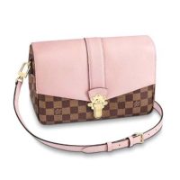 Louis Vuitton LV Women Clapton Bag in Damier Ebene Canvas Grained Calf Leather