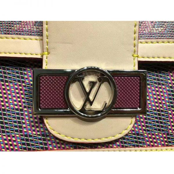Louis Vuitton LV Women Dauphine MM Handbag in Monogram Canvas-Pink (7)