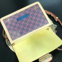 Louis Vuitton LV Women Dauphine MM Handbag in Monogram Canvas-Pink (1)