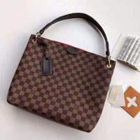 Louis Vuitton LV Women Graceful PM Hobo in Graphic Damier Ebene Canvas-Brown (1)