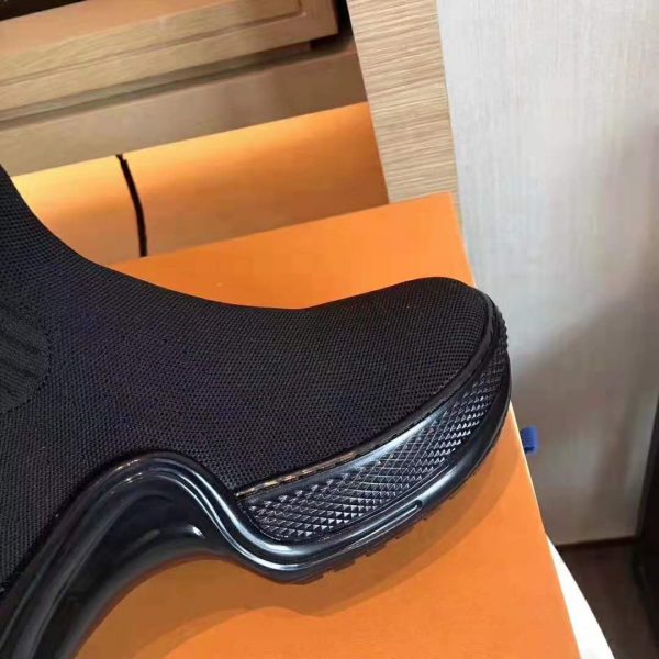 Louis Vuitton LV Women LV Archlight Sneaker Boot in Black Stretch Textile (7)