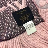 Louis Vuitton LV Women Logomania A La Folie Scarf with Silk Wool-Pink (1)