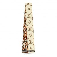 Louis Vuitton LV Women Monogram Giant Jungle Silk Bandeau with Monogram Canvas Fringing-Sandy (1)
