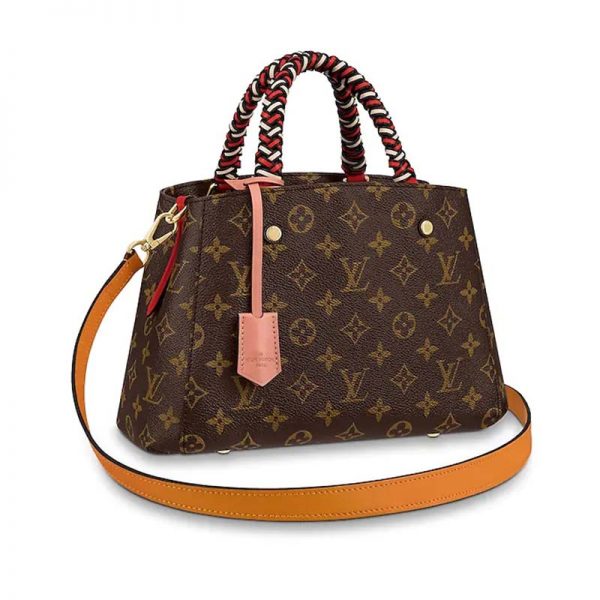 Louis Vuitton LV Women Montaigne BB Handbag in Monogram Canvas-Brown (1)