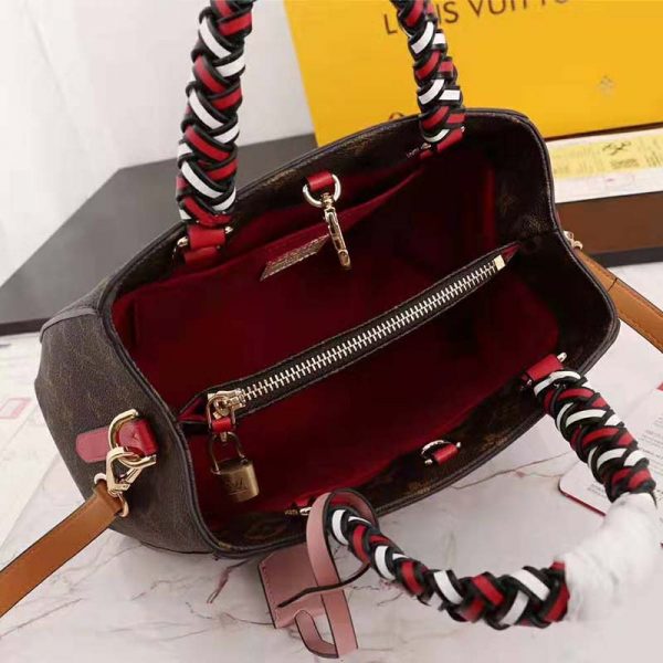 Louis Vuitton LV Women Montaigne BB Handbag in Monogram Canvas-Brown (10)