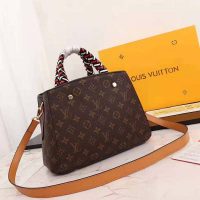 Louis Vuitton LV Women Montaigne BB Handbag in Monogram Canvas-Brown (1)