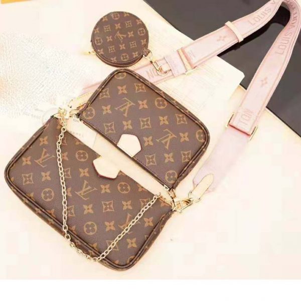 Louis Vuitton LV Women Multi Pochette Accessoires in Monogram Canvas-Pink (2)