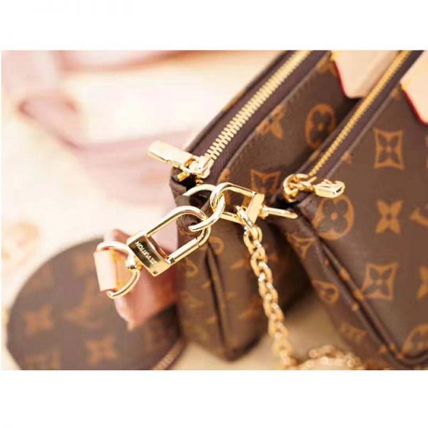 Louis Vuitton LV Women Multi Pochette Accessoires in Monogram Canvas-Pink (5)