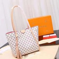 Louis Vuitton LV Women Propriano Shoulder Tote Bag-Sandy and Grey (1)