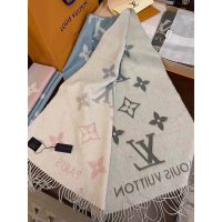 Louis Vuitton LV Women Reykjavik Gradient Cashmere Scarf with Iconic Monogram-Blue (1)