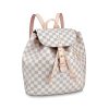 Louis Vuitton LV Women Sperone Backpack in Damier Azur Canvas-Grey