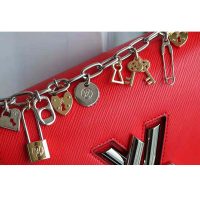 Louis Vuitton LV Women Twist PM LV Love Lock Charms Handbag in Epi Cowhide Leather-Red (1)