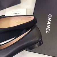 Chanel Women Ballerinas in Lambskin & Patent Calfskin-Black (1)