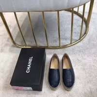 Chanel Women Espadrilles in Lambskin Leather-Black (1)