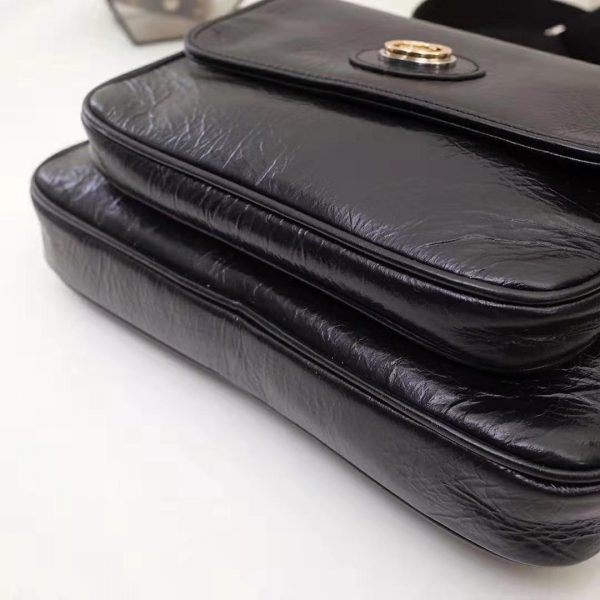 Gucci GG Men Leather Belt Bag in Black Soft Leather (2)