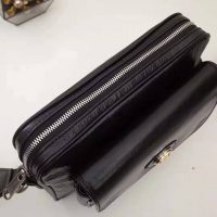 Gucci GG Men Leather Belt Bag in Black Soft Leather (8)