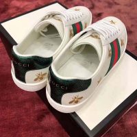 Gucci Men’s Ace Embroidered Sneaker in White Leather with Bees and Stars (1)