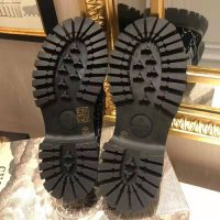 Gucci Women GG Velvet Lug Sole Loafer in GG Velvet 2.5 cm Heel-Navy (1)