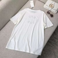 Gucci Women Gucci Band Oversize Print T-Shirt in White Cotton Jersey (6)