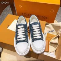 Louis Vuitton LV Men Stellar Sneaker in Blue Monogram Denim (6)